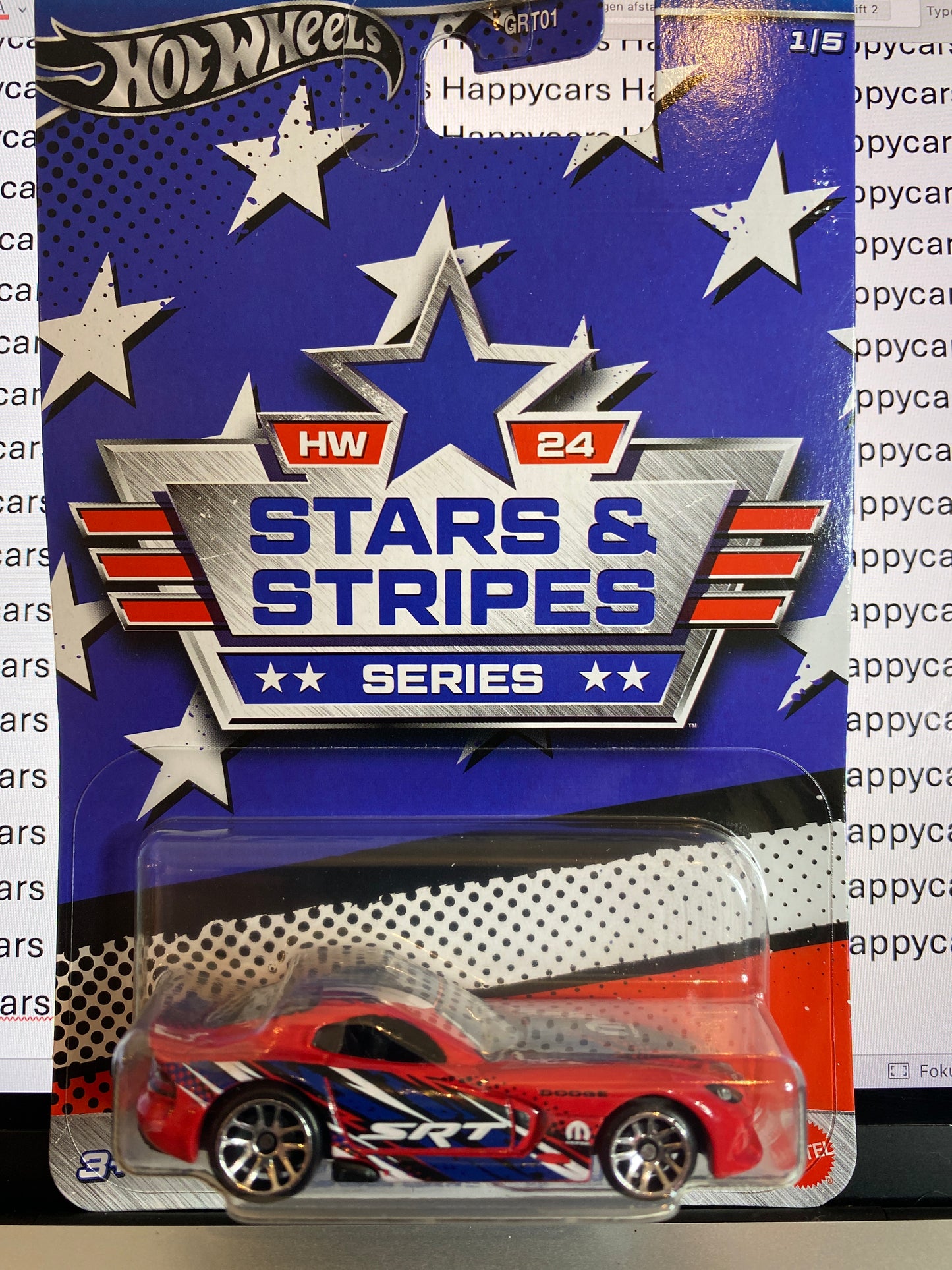 1:64 Dodge Viper SRT, 2013, Hot Wheels, HRW62, Stars & Stripes