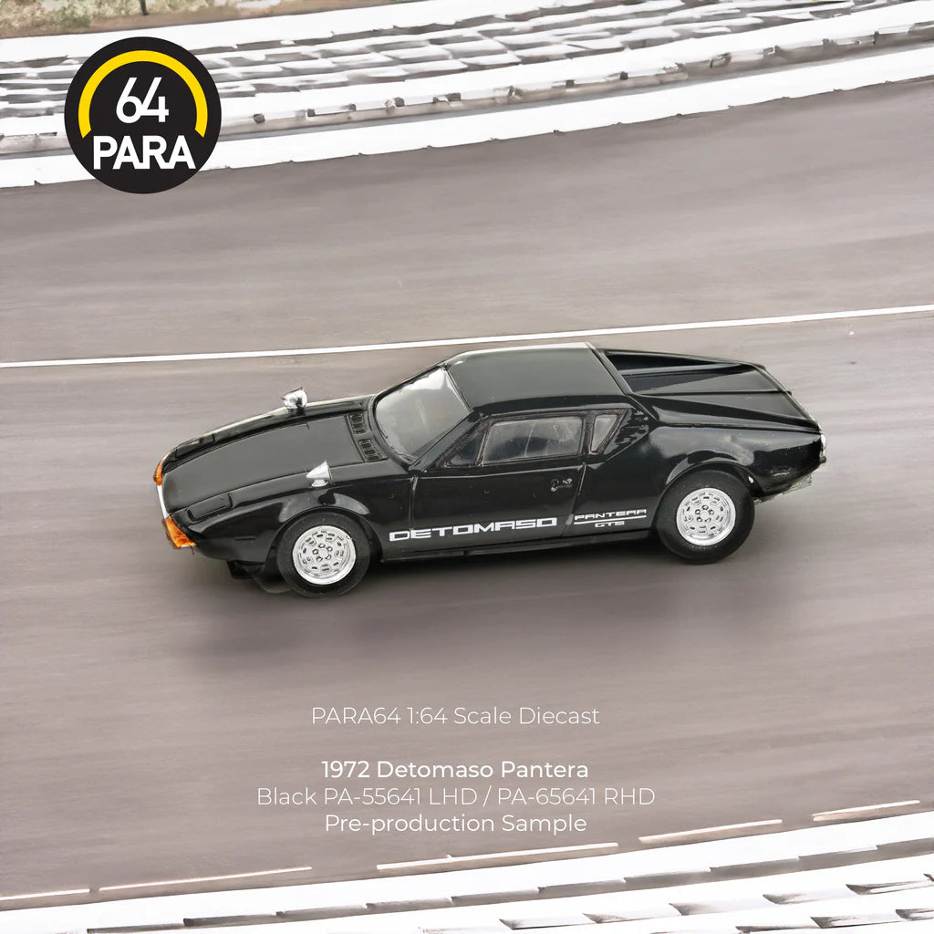 1:64 De Tomaso Pantera, 1972, sort, Para64, lukket model