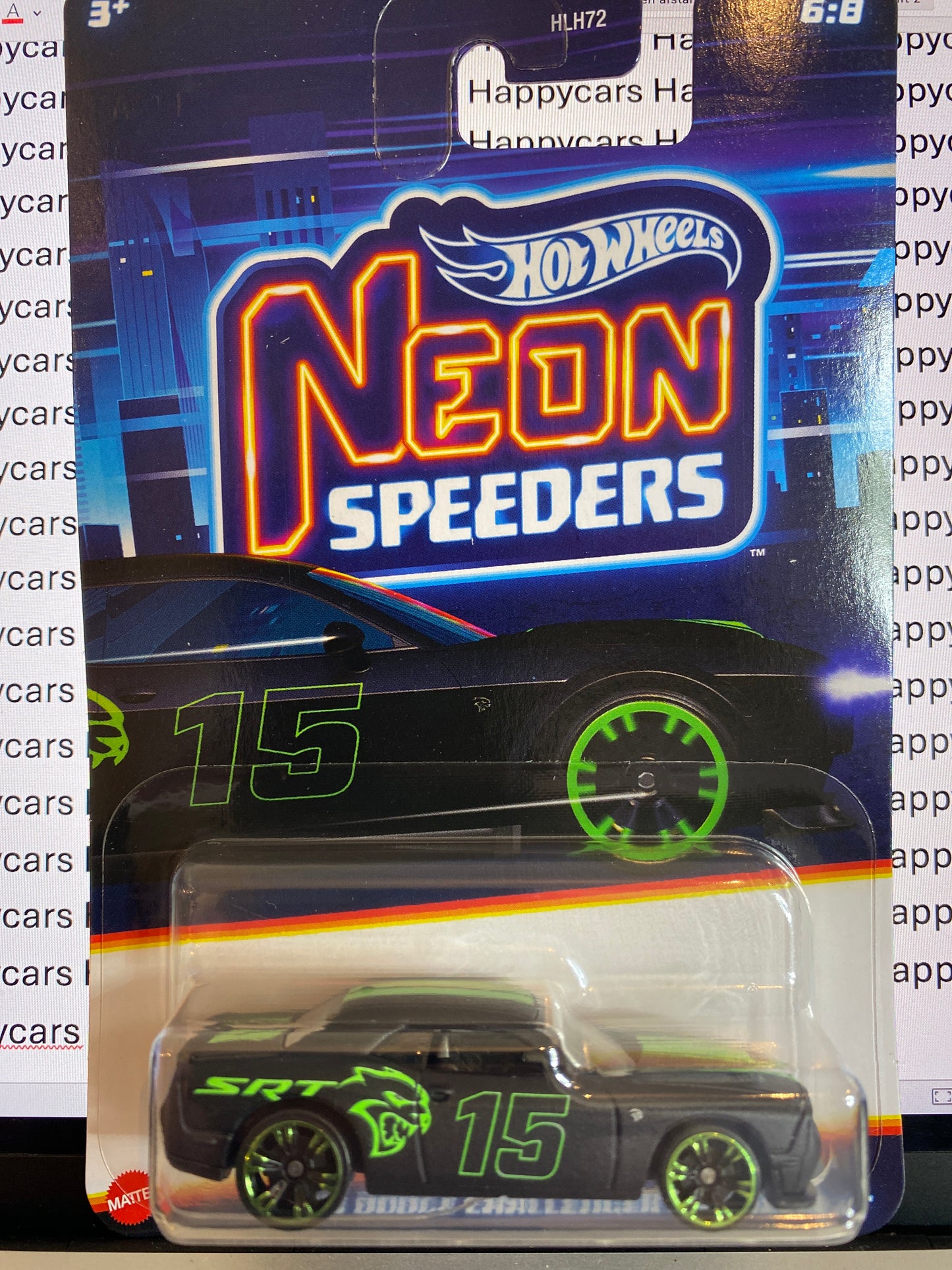 1:64 Dodge Challenger SRT, 2015, HRW80, Hot Wheels Night Racing - Neon Speeders