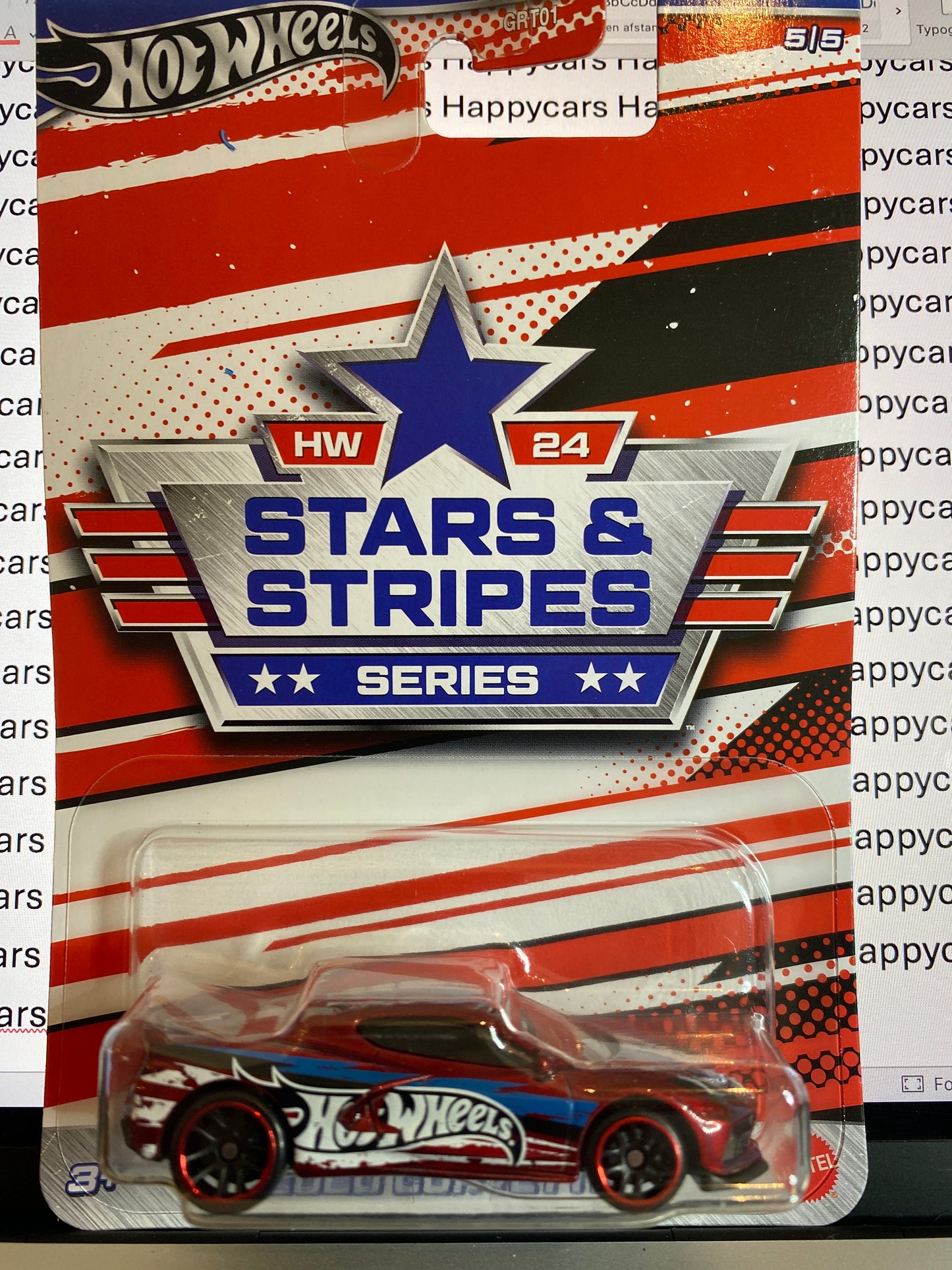 1:64 Chevrolet Corvette, 2020, Hot Wheels HRW66, Stars & Stripes