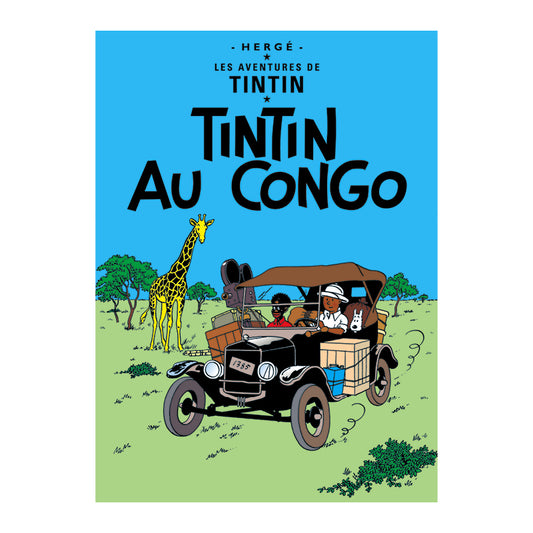 Tintin - Postkort - Tintin i Congo