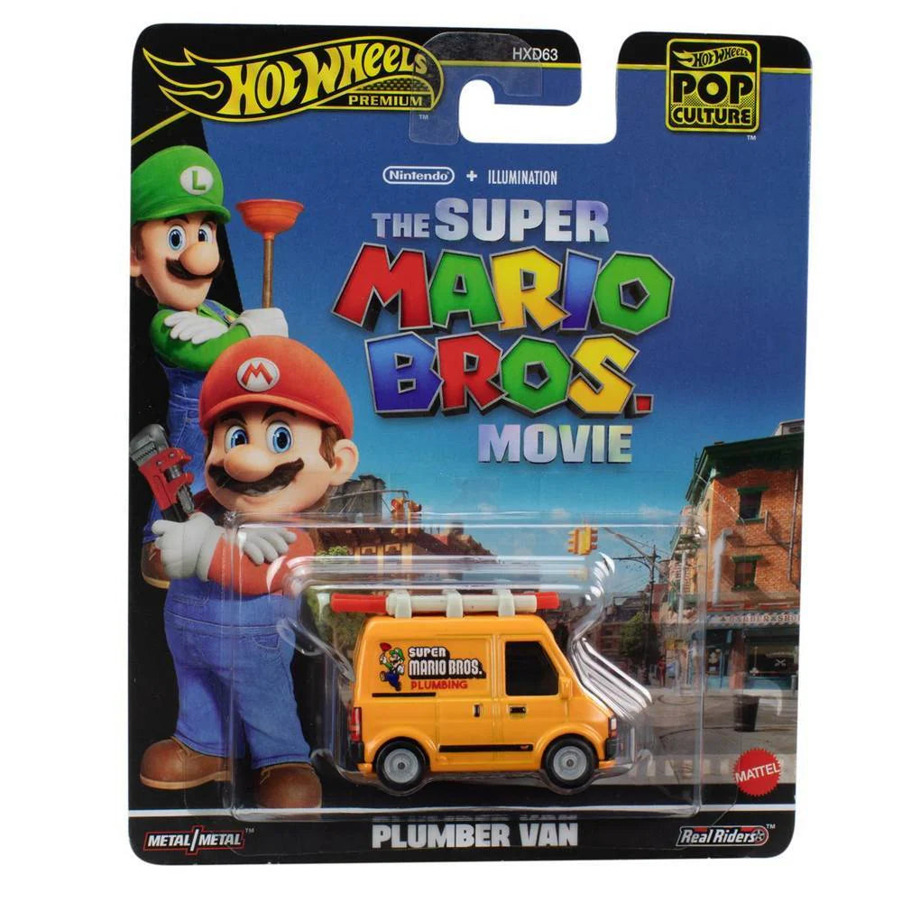 1:64 Mario Movie Plumber Van, orange, Hot Wheels HXF03