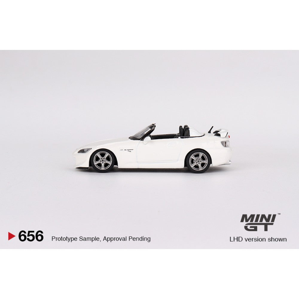 1:64 Honda S2000 CR Spider, 1998, hvid, MiniGT