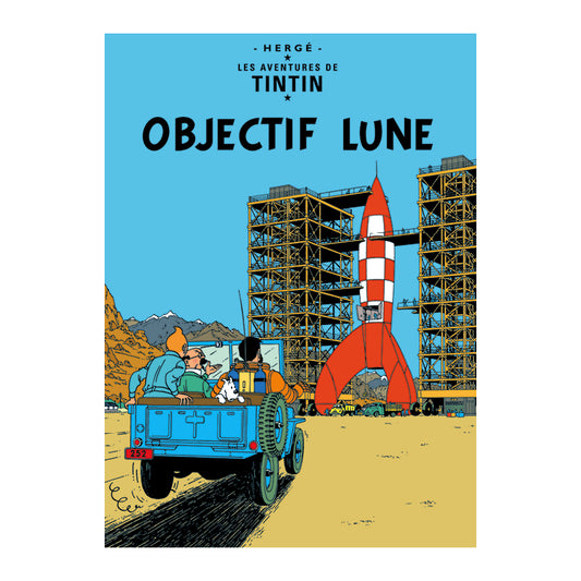 Tintin - Postkort - Mission til Månen