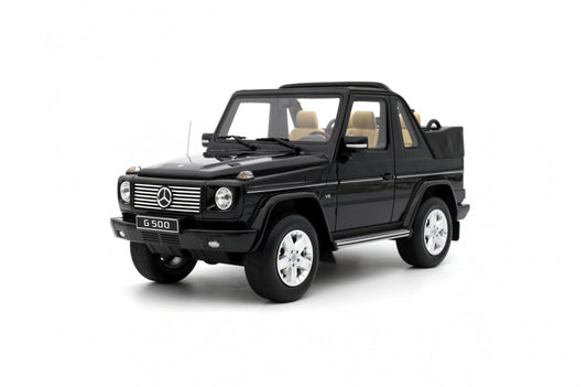 1:18 Mercedes-Benz G500 Convertible, 2007, Obsidian Black Metallic, Ottomobile OT1040, lukket model, limited 2.500 stk.