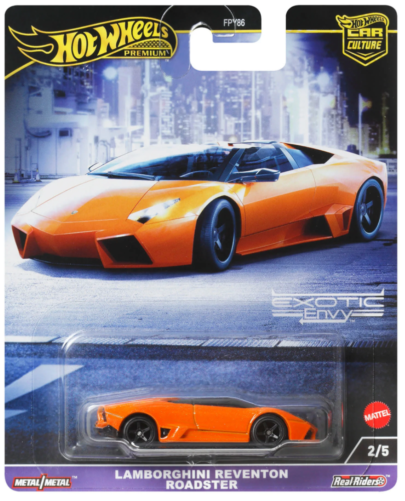 1:64 Lamborghini Reventon Roadster, orange, Hot Wheels Exotic Envy HKC76