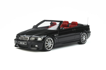 1:18 BMW M3 E46 cabriolet, 2004, sort, Ottomobile OT380, lukket model, limited 4.000 stk.